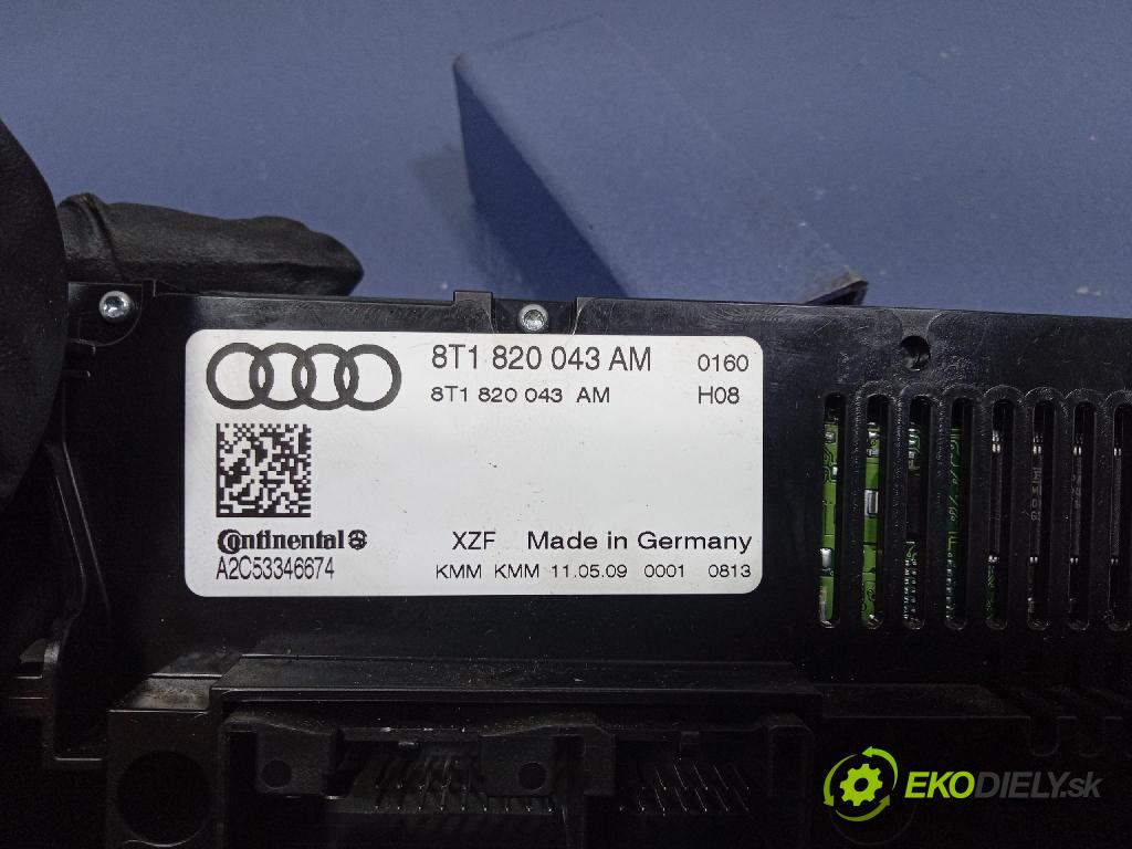 Audi A4 2009 prepínač Klimatizácia: Prúd vzduchu: 8T1820043AM