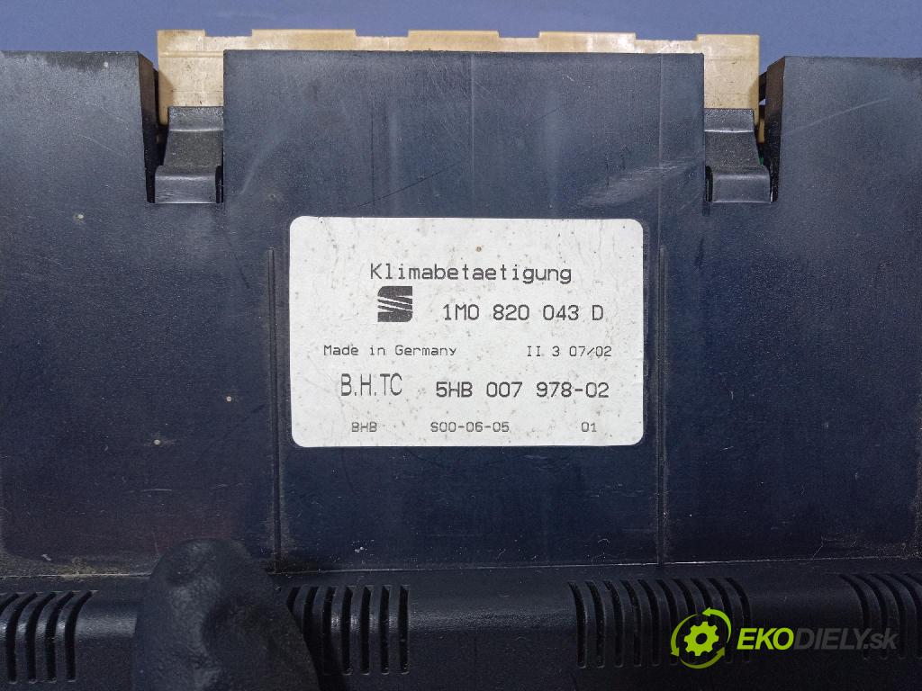 Seat Leon 2000 prepínač Klimatizácia: Prúd vzduchu: 1M0820043D