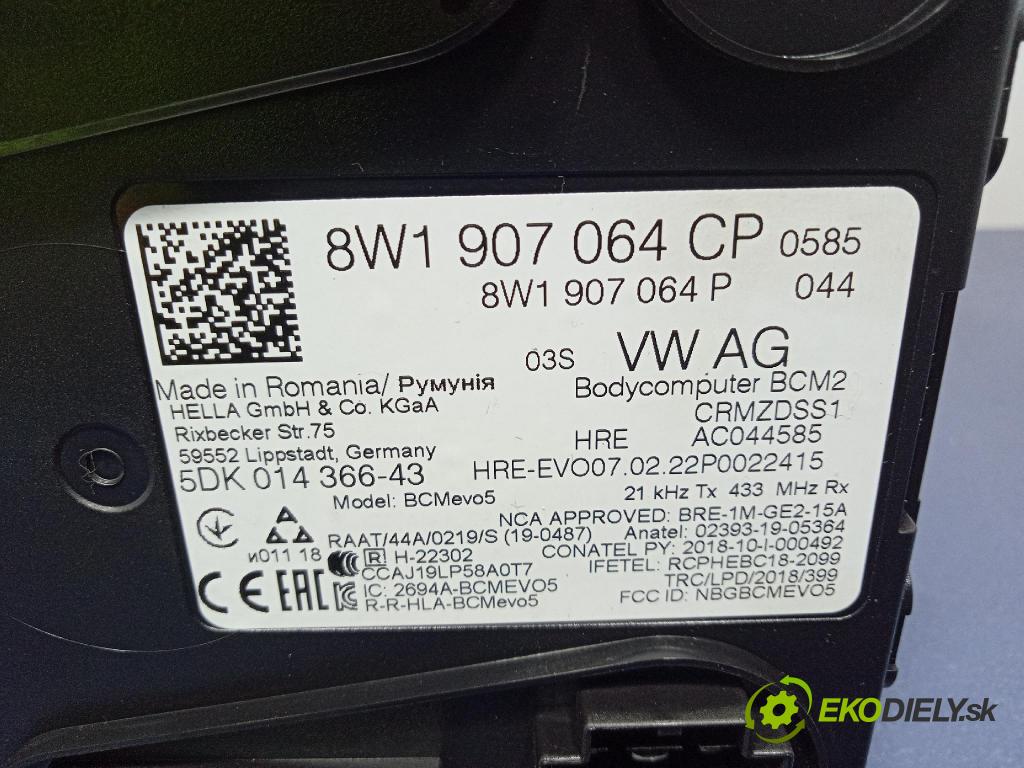 Audi SQ8 2022 řídící jednotka Komfortu 8W1907064CP