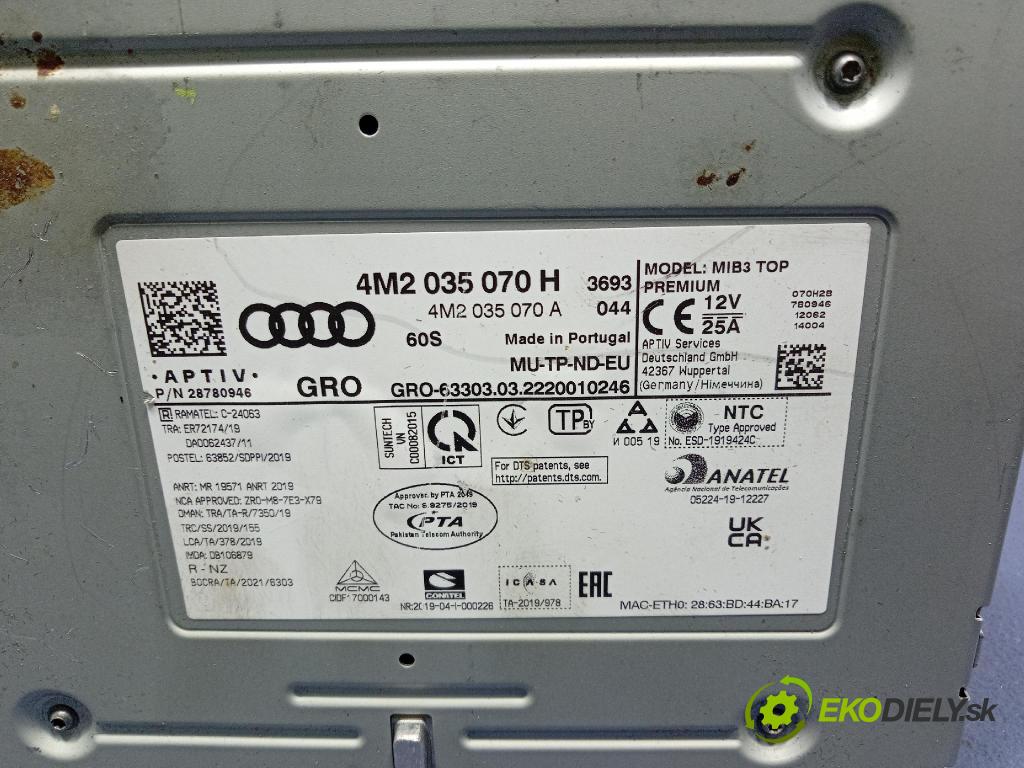 Audi SQ8 2022 modul Navigace 4M2035070H