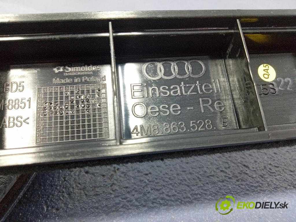 Audi SQ8 2022 lišta kufra: 4M8863528B