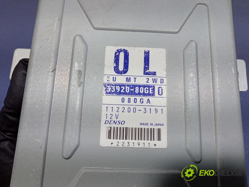 Suzuki Ignis 2001 řídící jednotka Motor: 33920-80GE