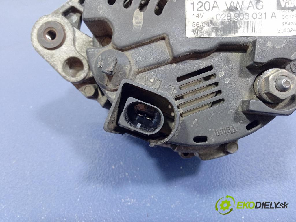 Vw Passat 2004 Alternator 028903031A