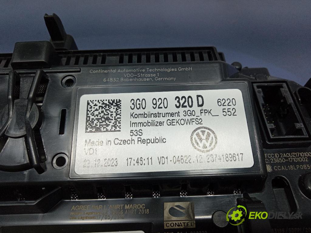 Vw Arteon 2024 prístrojovka/ budíky 3G0920320D