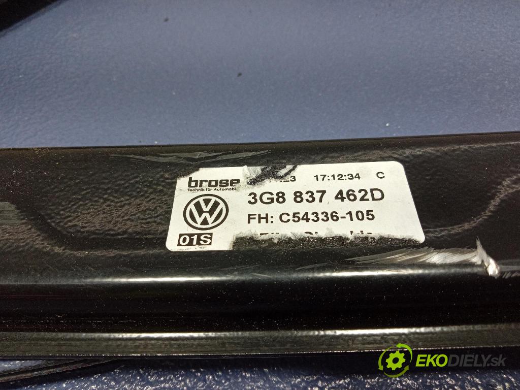 Vw Arteon 2024 mechanismus stahování Sklenka: před v pravo: 3G8837462D