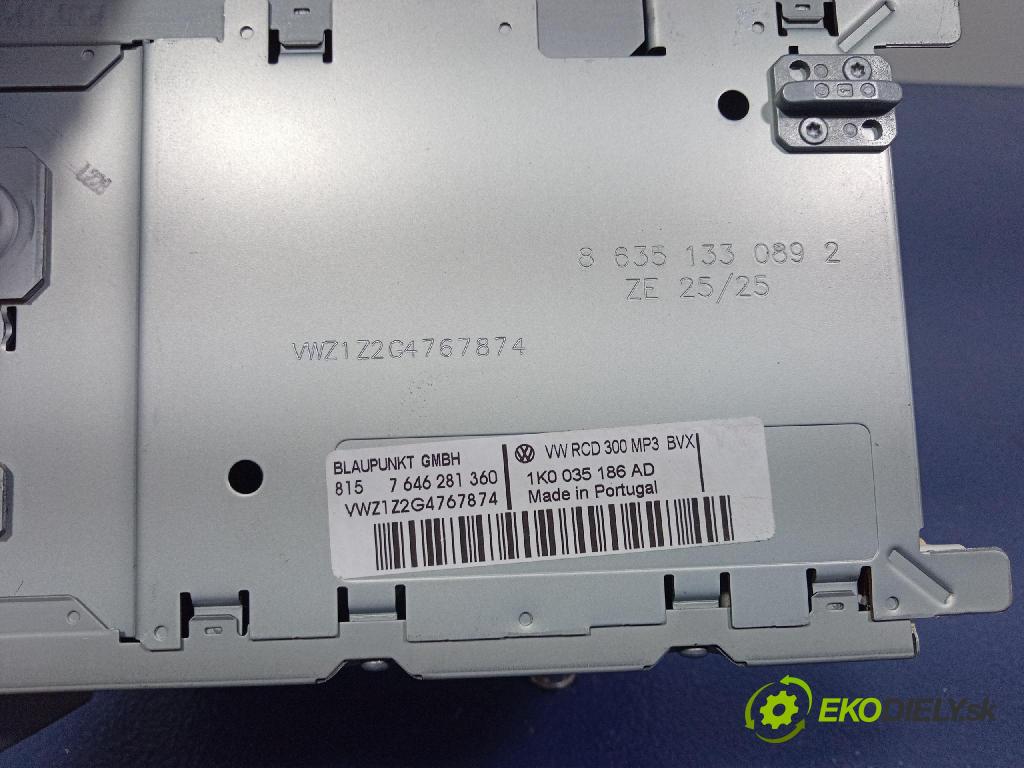 Vw Touran 2007 Radio I Navigace: 1K0035186AD