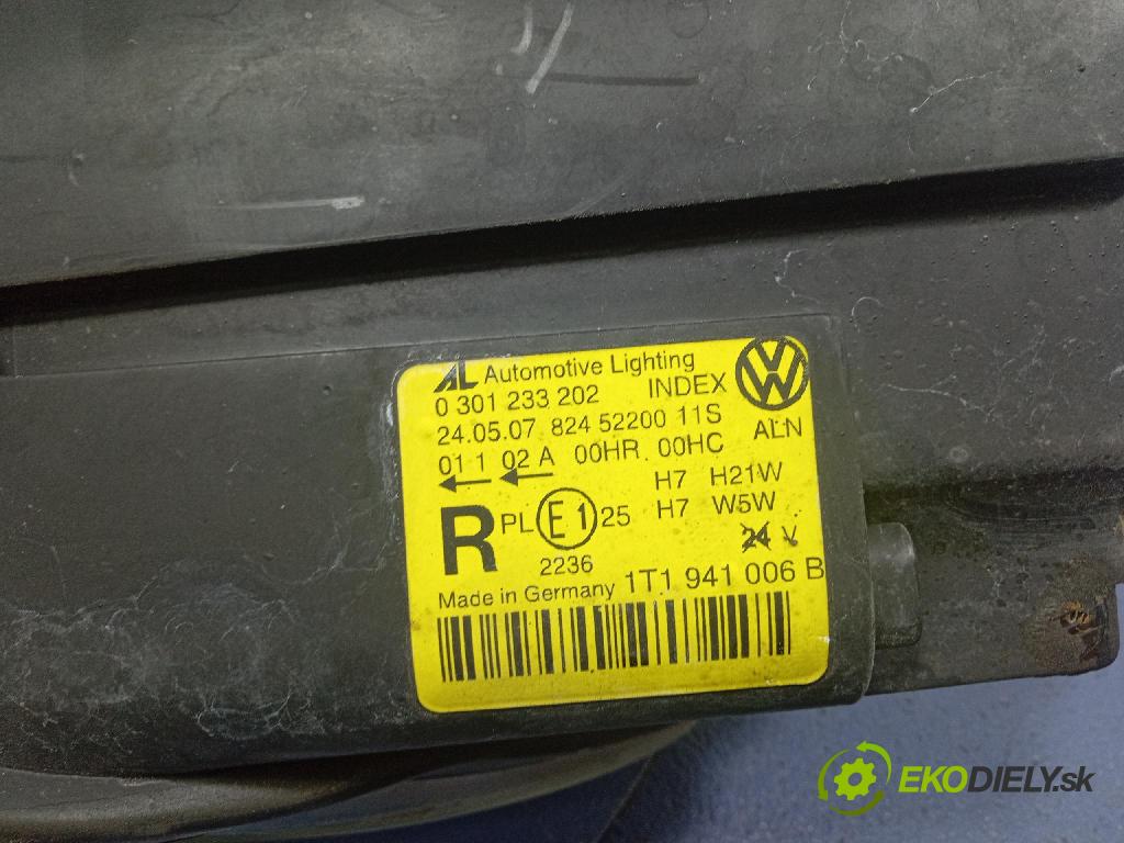 Vw Touran 2007 Reflektor: v pravo: 1T1941006B