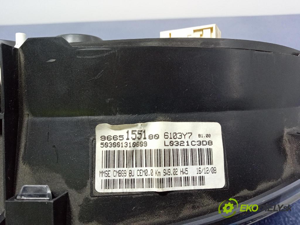 Peugeot Expert 2009 Přístrojová deska 9665155180