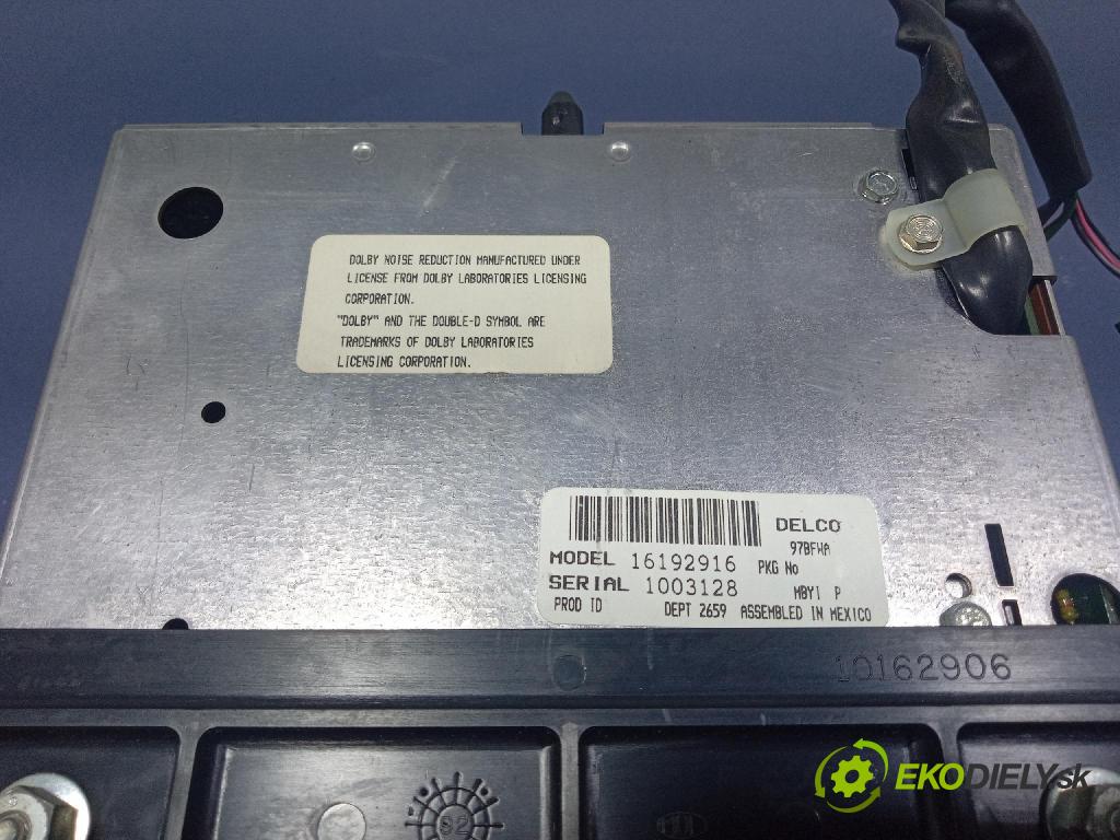 Cadillac Brougham 1993 Radio I Navigácia: 16192916