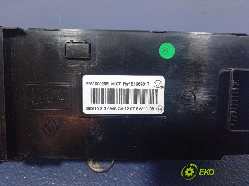 Renault Scenic 2009 Přepínač Klimatizace: Proud vzduchu 275100026R