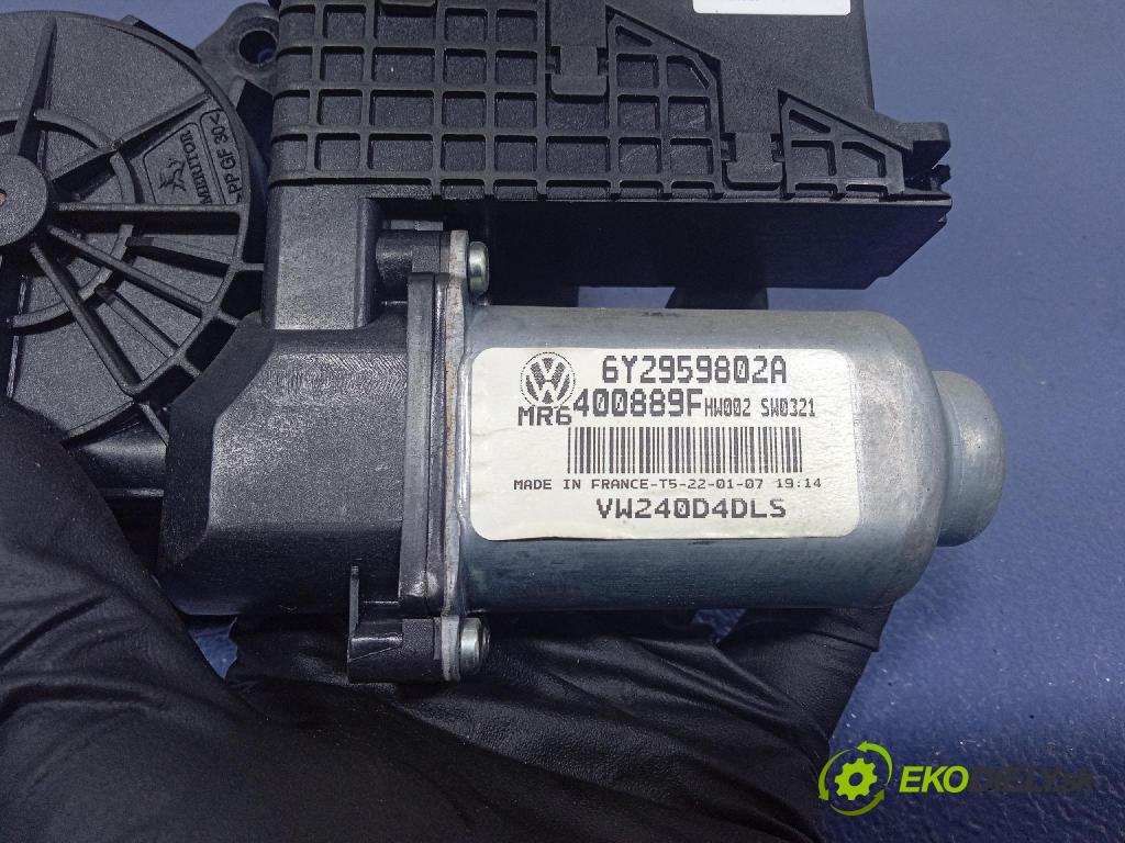 Vw Polo 2007 mechanismus stahování Sklenka: před Levý: 6Y2959802A