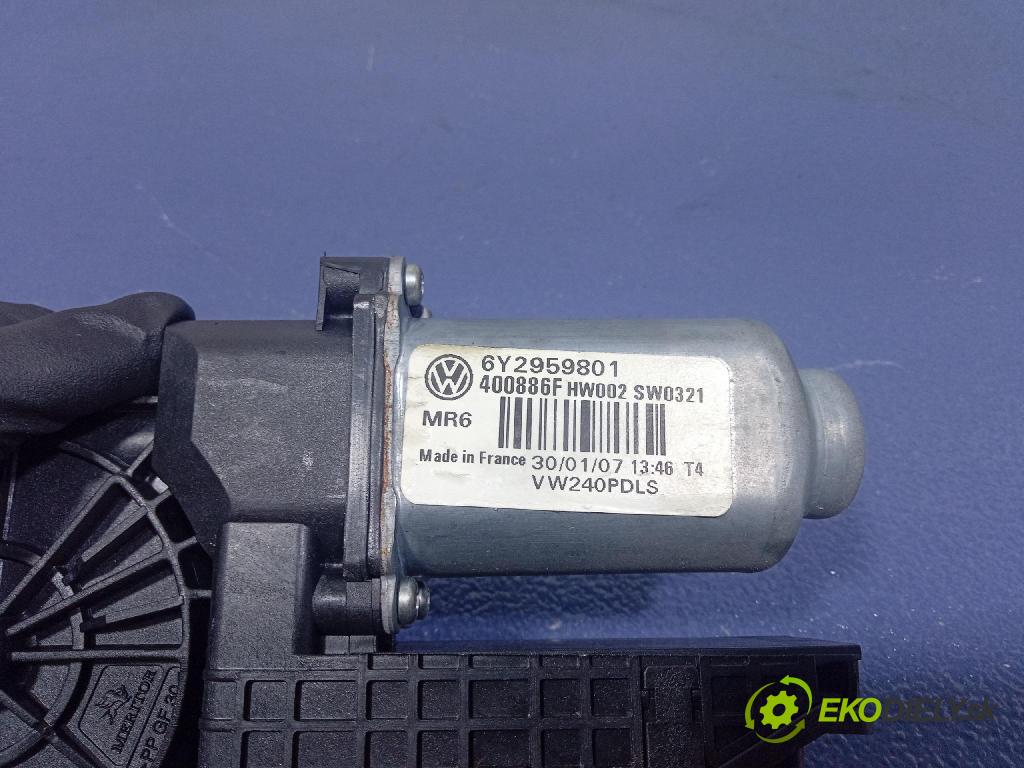 Vw Polo 2007 mechanismus stahování Sklenka: před v pravo: 6Y2959801
