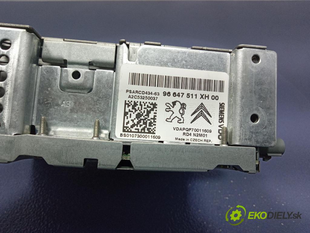 Peugeot 308 2007 Radio I Navigace: 96647511