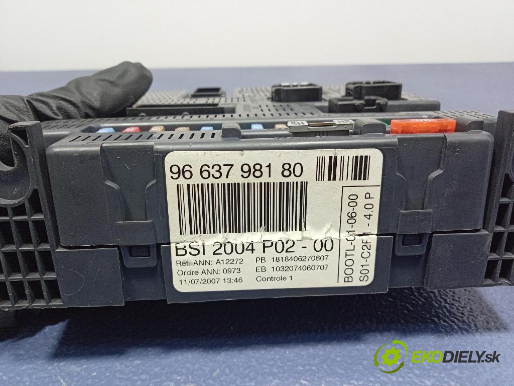 Peugeot 308 2007 skříňka Pojistky 9663798180