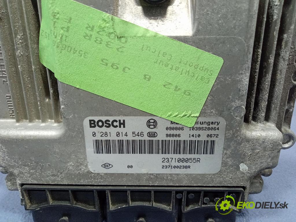 Renault Scenic 2009 řídící jednotka Motor: 237100055R