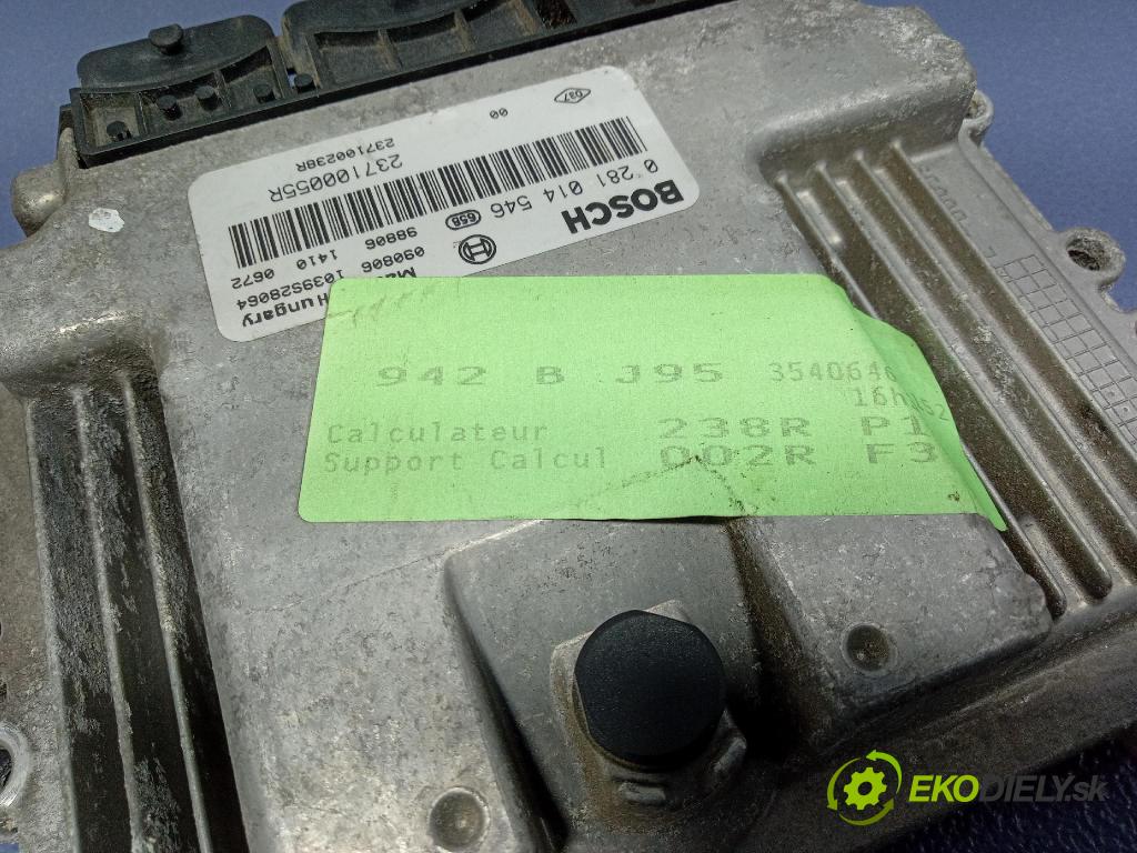 Renault Scenic 2009 řídící jednotka Motor: 237100055R