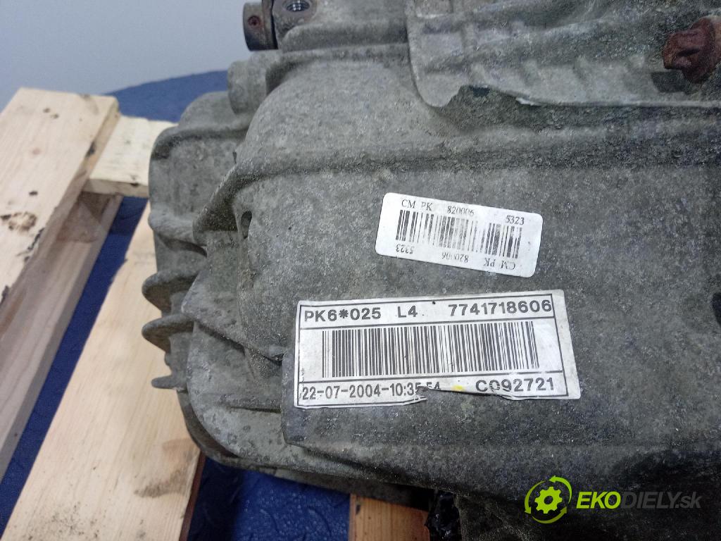 Opel Vivaro 2004 převodovka Ozubené kola: Manualna PK6 025