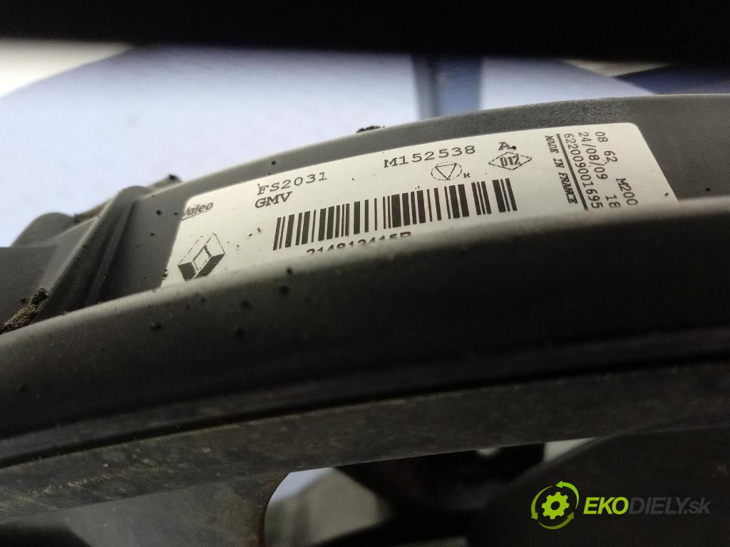 Renault Scenic 2009 ventilátor Chladič: 752100007R