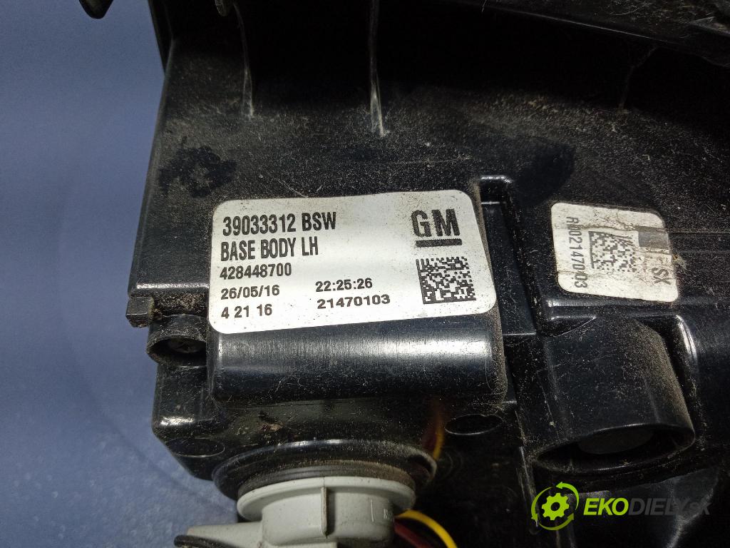 Opel Zafira 2016 světlo Zad: levá Mimo: 39033312