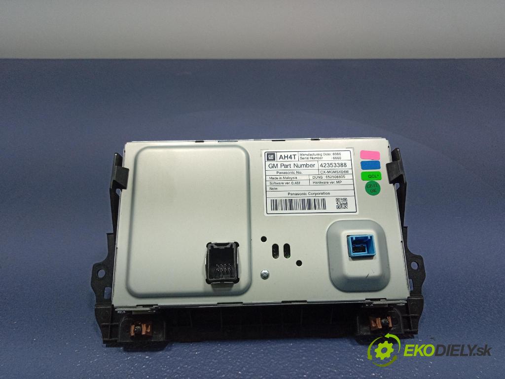 Opel Zafira 2016 displej Radio / GPS 42353388