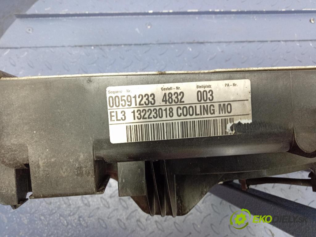Opel Insignia 2011 ventilátor Chladič: 13223018