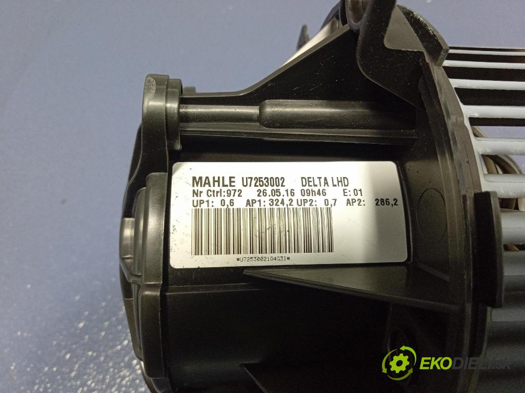 Opel Zafira 2016 ventilátor Vzduch: U7253002