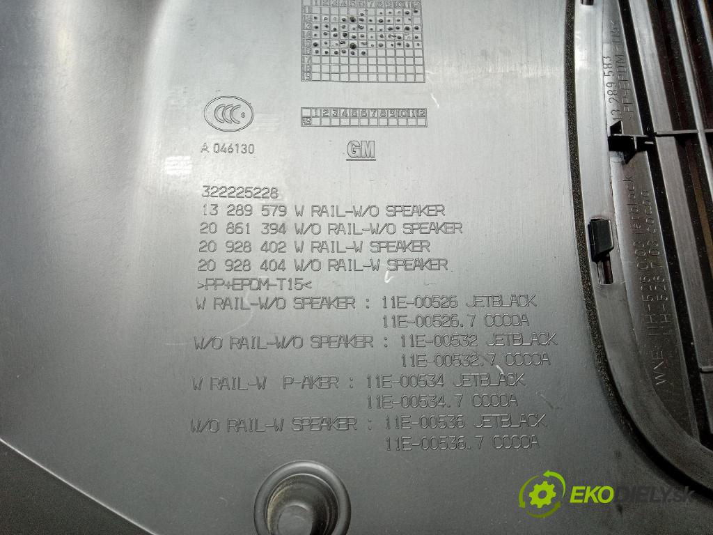 Opel Zafira 2016 kryt Plast: Interiéry: 13289579