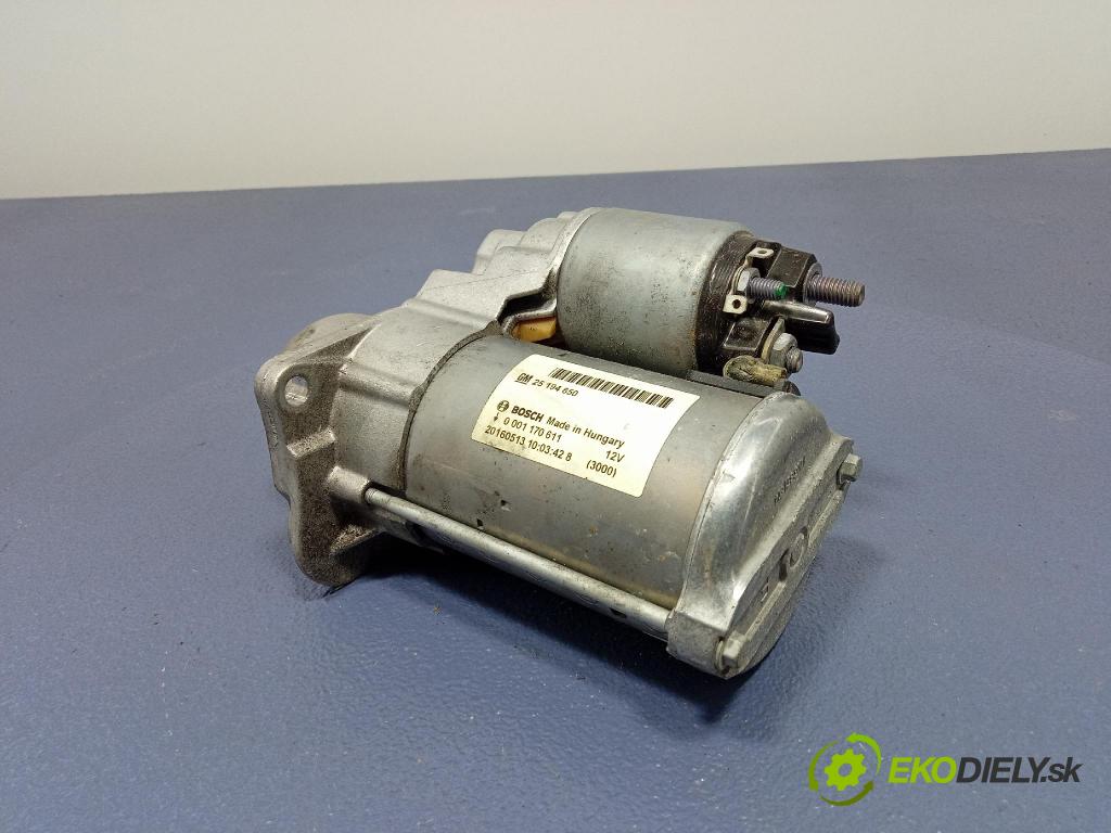 Opel Zafira 2016 štartér 25194650