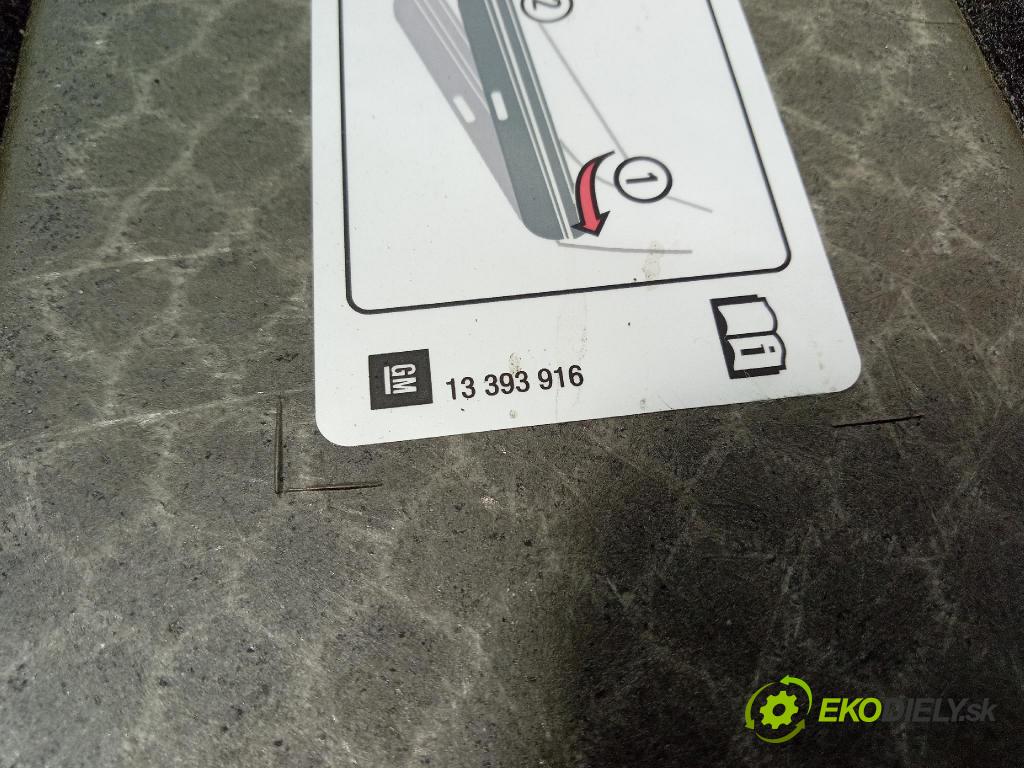 Opel Zafira 2016 Tapacír: kufr 13393916