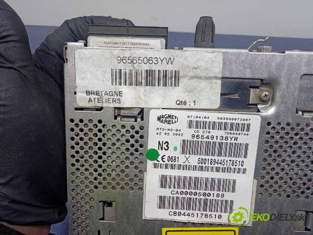 Peugeot 407 2004 Radio I Navigace: 96549138YW