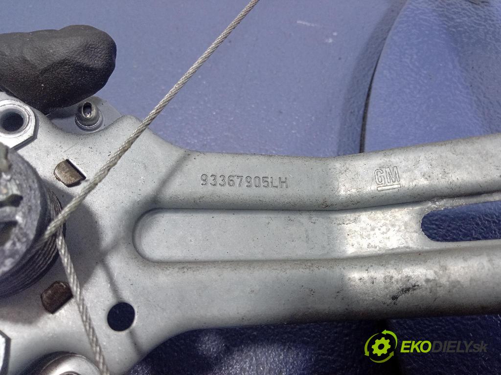 Opel Meriva 2008 mechanizmus okna Okná: zad Vľavo: 93367905