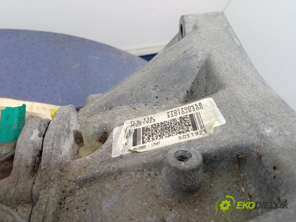 Nissan Qashqai 2009 převodovka Ozubené kola: Manualna TL4116