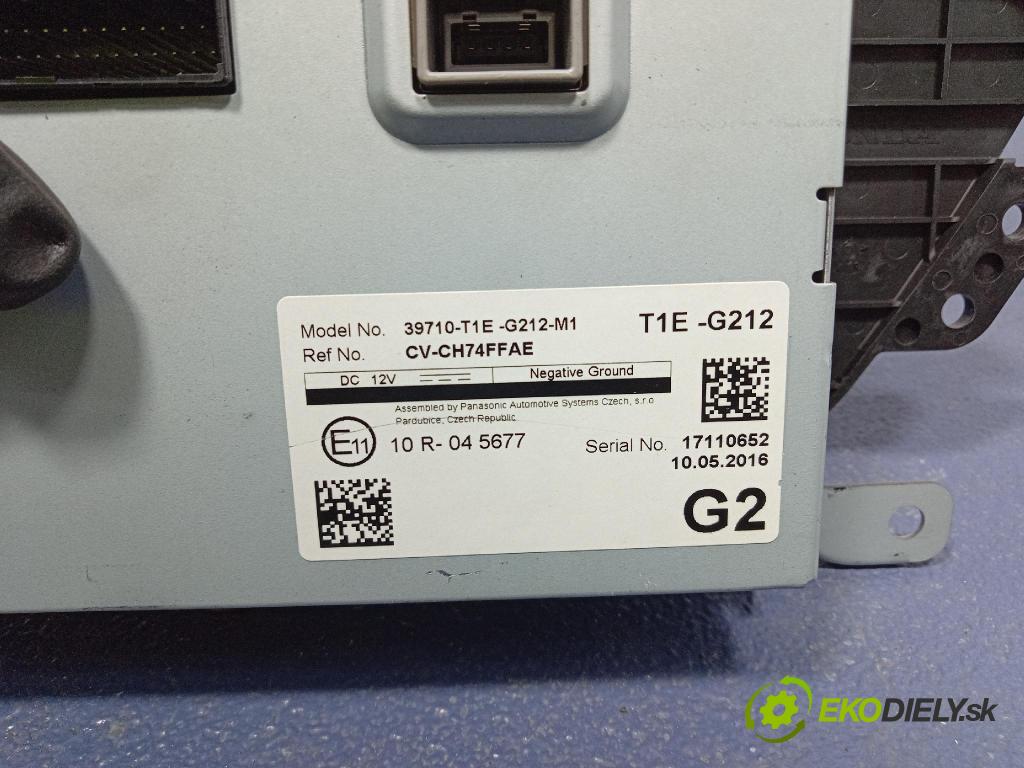 Honda Cr-v 2016 Zobrazit: Rádio: / GPS 39710T1E