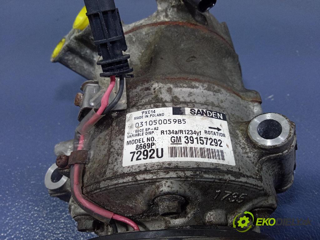 Opel Astra 2019 Kompresor: Klimatizácia: 39157292