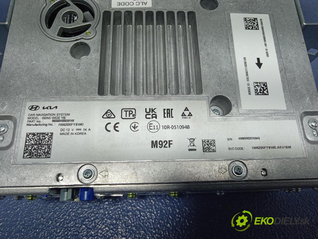 Kia Stonic 2024 Radio I Navigácia: 96560H8920