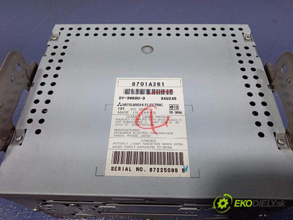 Mitsubishi Lancer 2008 Radio I Navigácia: 8701A261