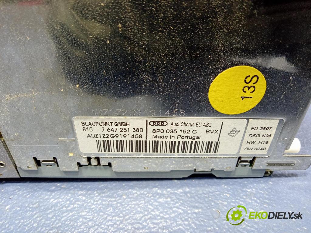 Audi A3 2007 Radio I Navigácia: 8P0035152C