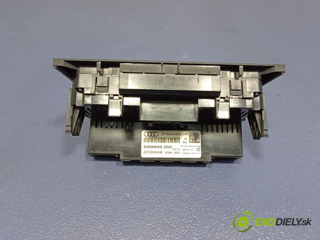 Audi A3 2007 prepínač Klimatizácia: Prúd vzduchu: 8P0820043AG