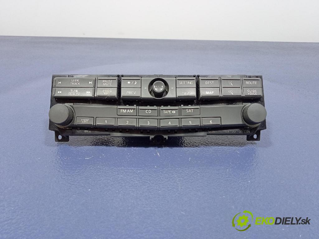 Nissan Maxima 2005 prepínač Rádio: Navigacia: 283957Y020