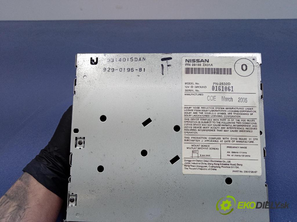 Nissan Maxima 2005 Radio I Navigácia: 28188ZA31A