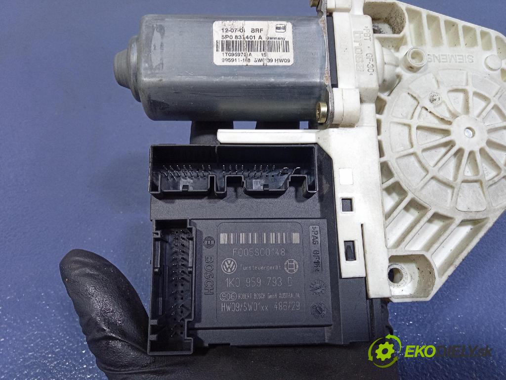 Seat Altea 2004 mechanizmus okna Okná: Predné Vľavo: 5P0837401A