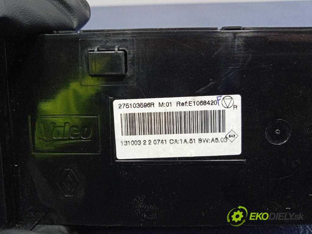 Renault Megane 2013 prepínač Klimatizácia: Prúd vzduchu: 275103596R