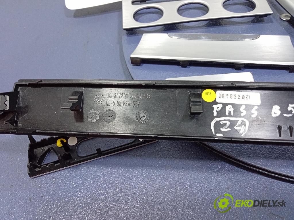 Vw Passat 2007 lišta Dekoratívne: Vnútri: 3C1857212