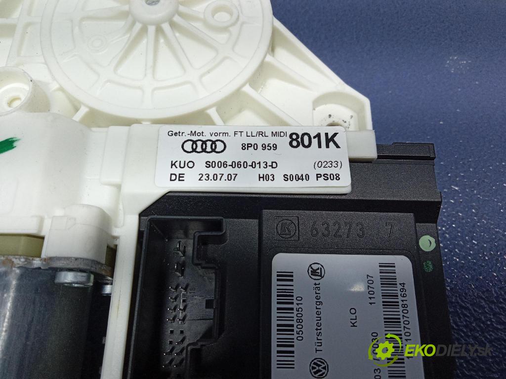 Audi A3 2007 mechanizmus okna Okná: Predné Vľavo: 8P0959801K