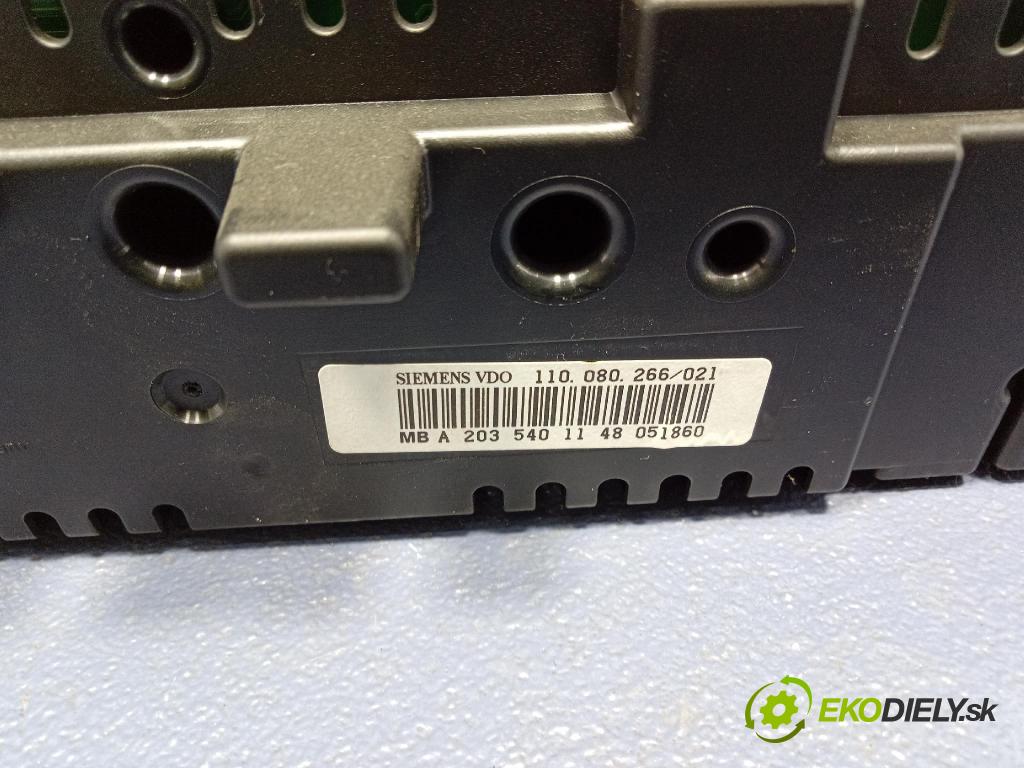 Mercedes C-klasa 2005 prístrojovka/ budíky A2035401148