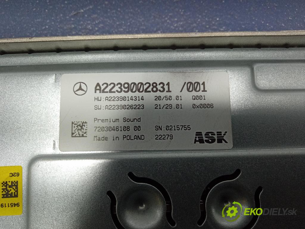 Mercedes S-Klasa 2022 Zesilovač: A2239002831