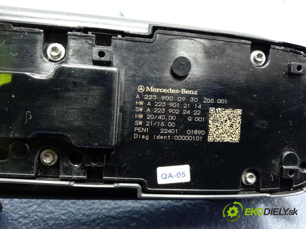 Mercedes S-Klasa 2022 prepínač Okná: A2239000930