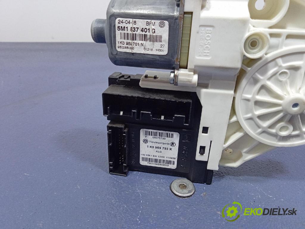 Vw Golf 2008 mechanizmus okna Okná: Predné Vľavo: 5M1837401G