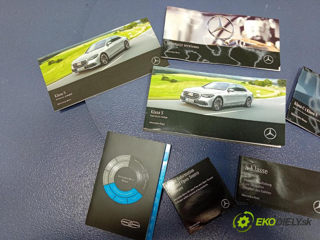 Mercedes S-Klasa 2022 Kniha: Servis: