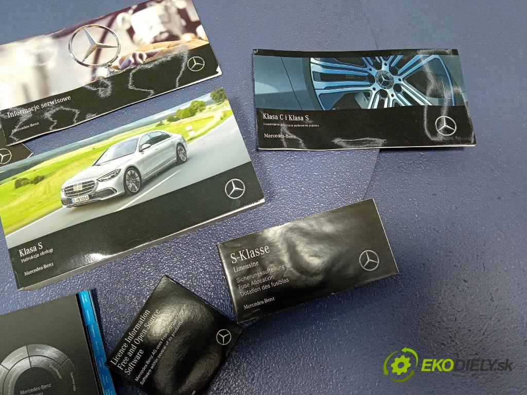 Mercedes S-Klasa 2022 Kniha: Servis: